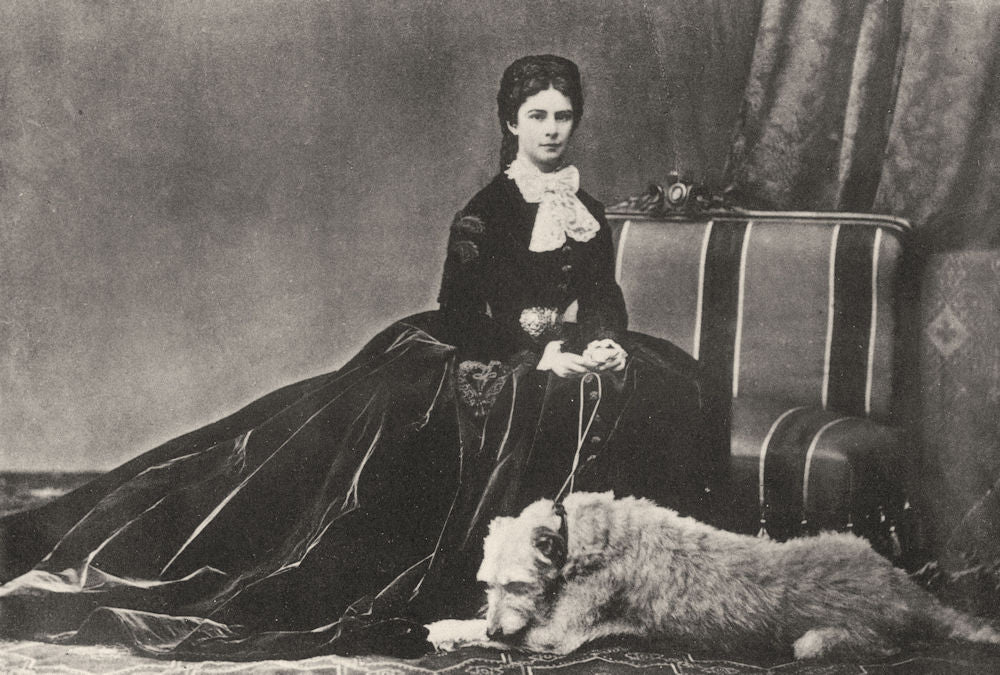 AUSTRIA. Portrait of Empress Elizabeth of Austria, 1869 1935 old vintage print